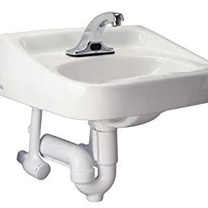 Zurn Chrome Plated No Handle Deck Mount Sensor Faucet 