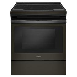 29-7/8 in. 4.8 cu. ft. Radiant Electric Slide-In Range in Black Stainless