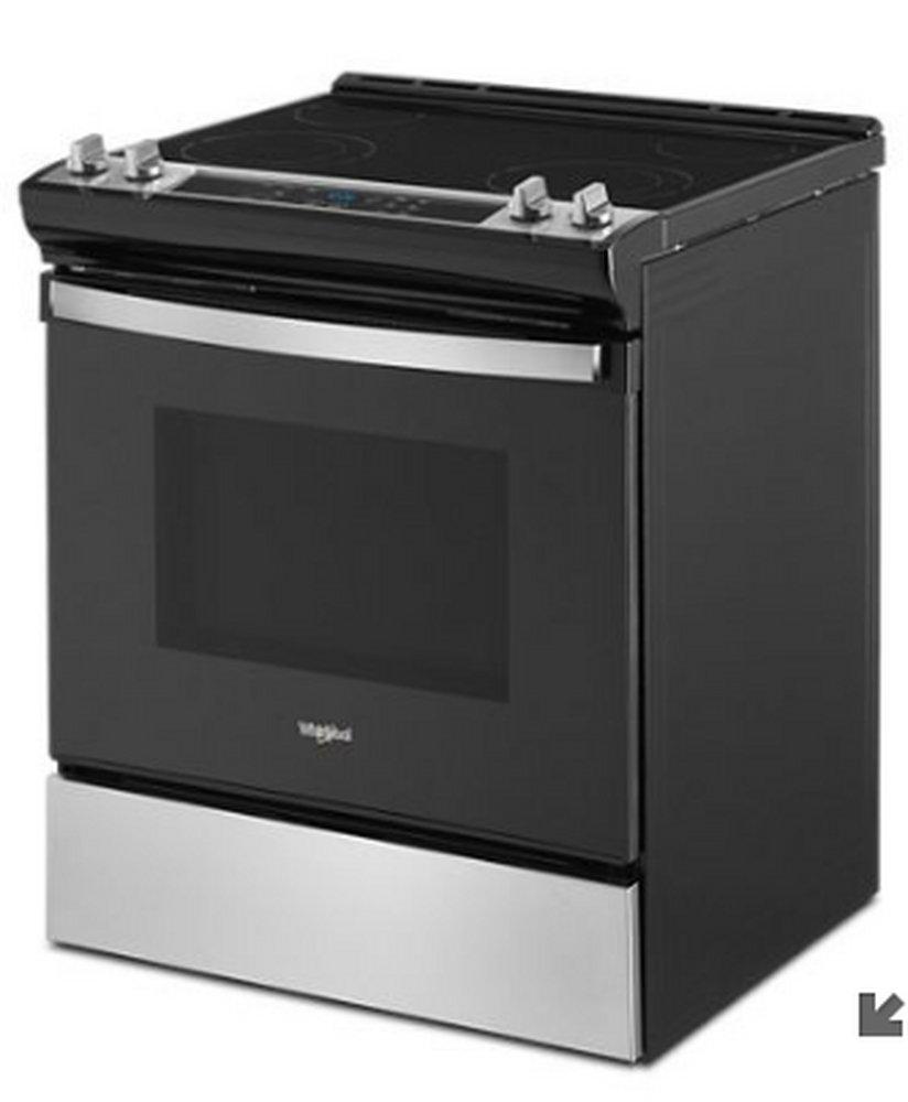 Whirlpool Stainless Steel 29-7/8 in. 4.8 cu. ft. 4-Burner Radiant Electric Slide-in Range 