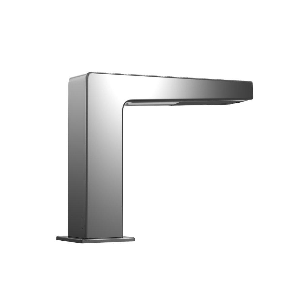 Deck Mount Sensor Bathroom Sink Faucet in Polished Chrome 