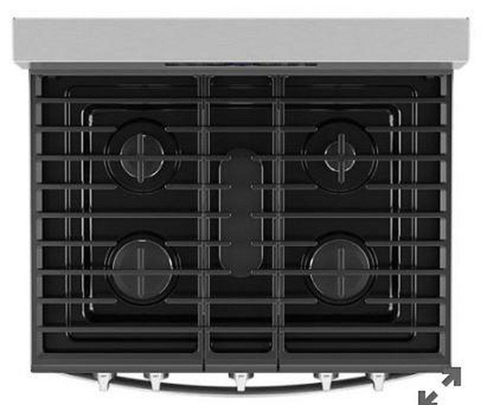 Whirlpool Fingerprint Resistant Stainless Steel 29-7/8 in. 5 cu. ft. 5-Burner Sealed Freestanding Range 