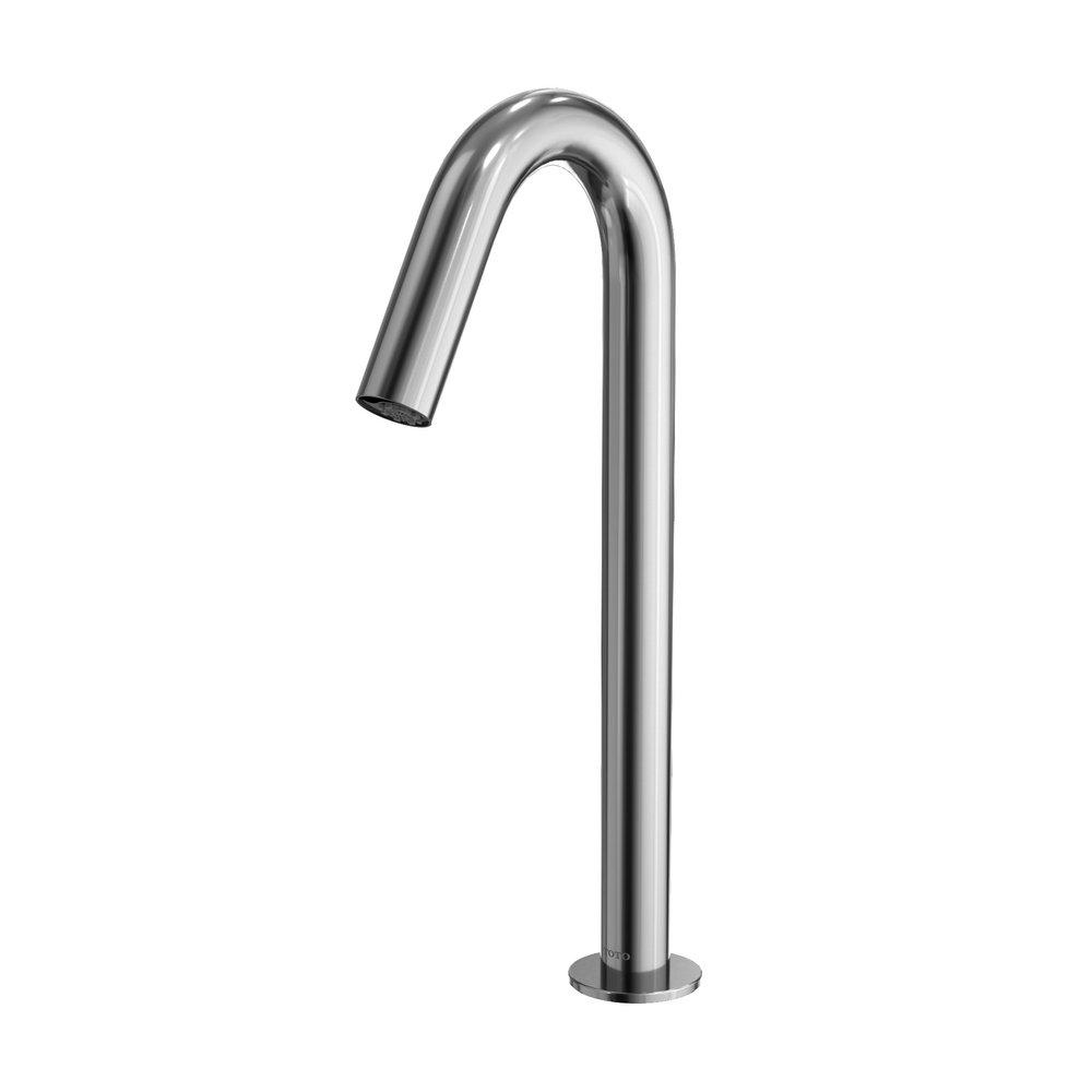 Deck Mount Sensor Bathroom Sink Faucet in Polished Chrome 