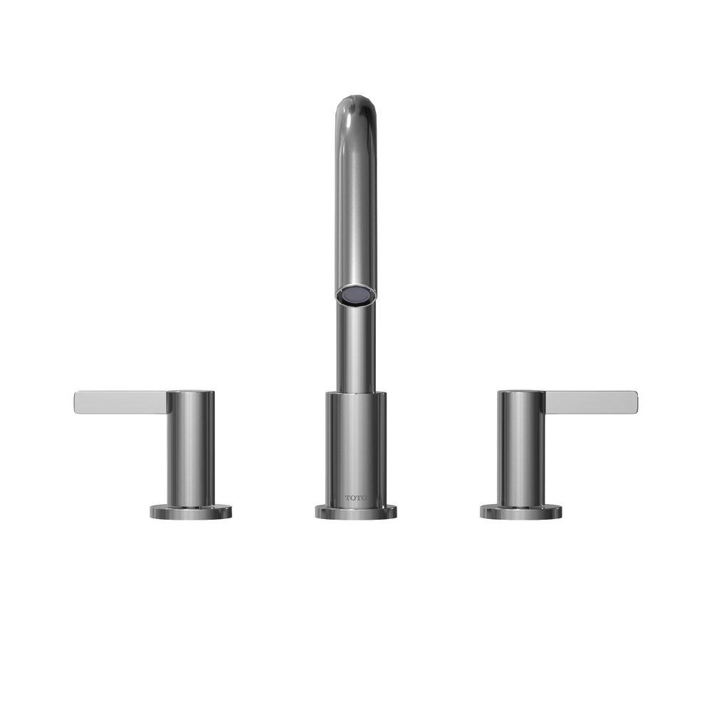 TOTO GF TWO LEVER HANDLE DECK-MOUNT ROMAN TUB FILLER TRIM POLISHED CHROME  - TBG11201UA#CP 