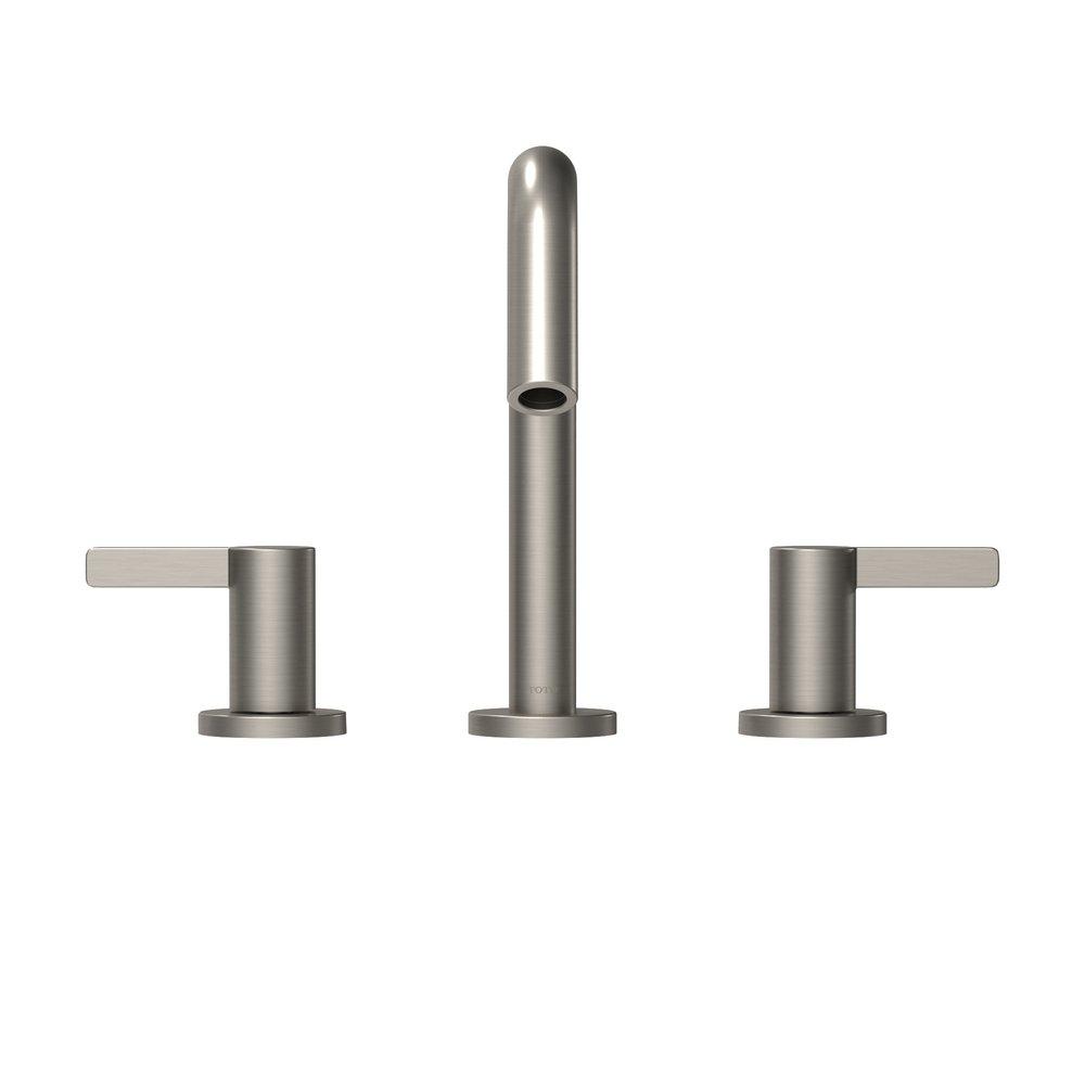 TOTO GF SERIES 1.2 GPM TWO LEVER HANDLE WIDESPREAD BATHROOM SINK FAUCET BRUSHED NICKEL  - TLG11201UA#BN 