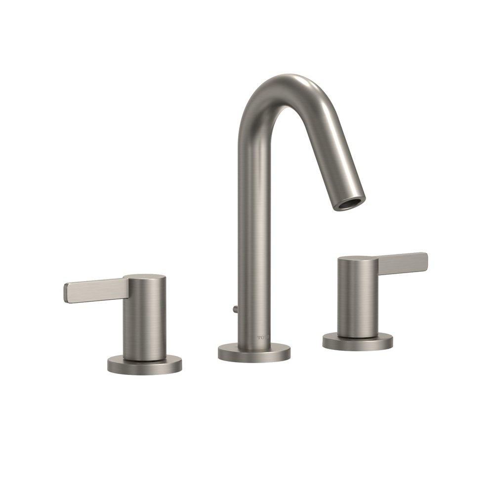 TOTO GF SERIES 1.2 GPM TWO LEVER HANDLE WIDESPREAD BATHROOM SINK FAUCET BRUSHED NICKEL  - TLG11201UA#BN 