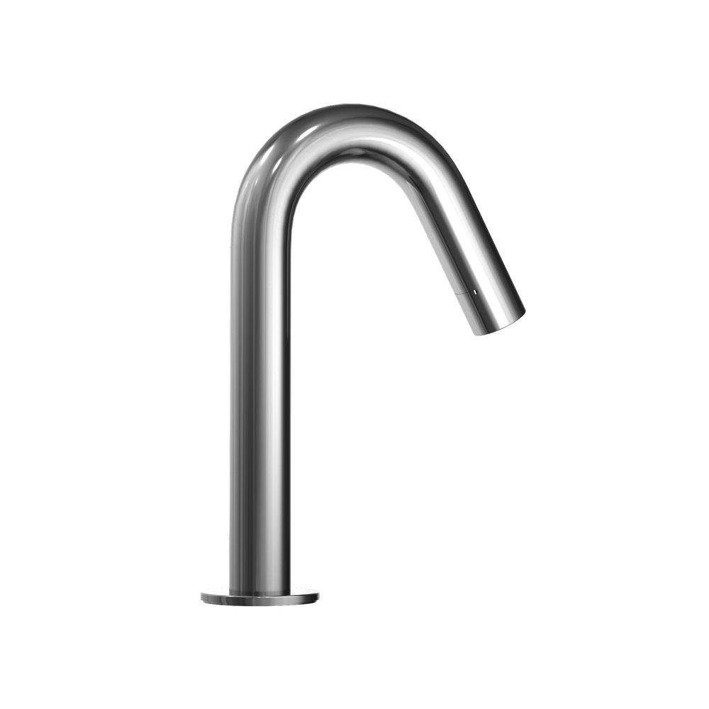 Deck Mount Sensor Bathroom Sink Faucet in Polished Chrome 