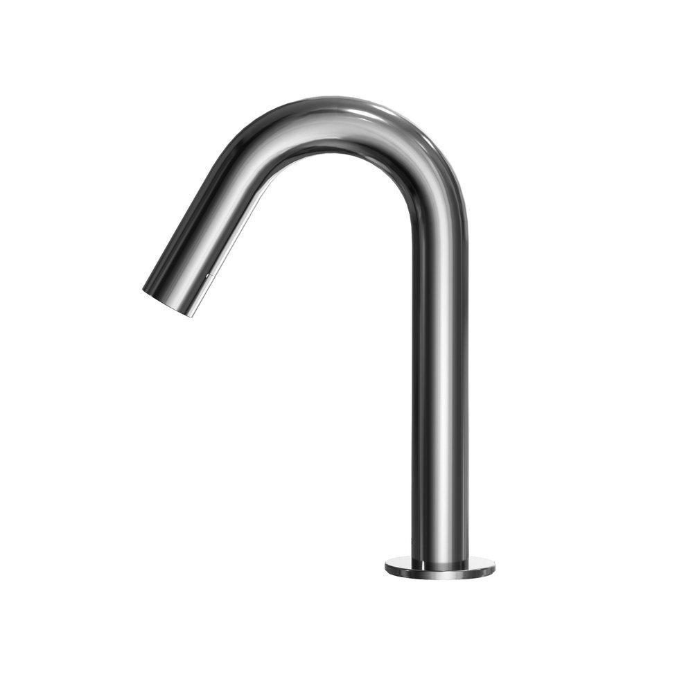 Deck Mount Sensor Bathroom Sink Faucet in Polished Chrome 