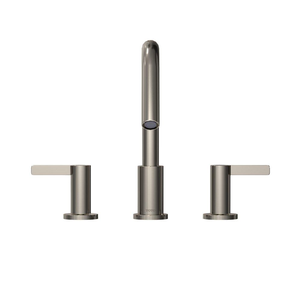 TOTO GF TWO LEVER HANDLE DECK-MOUNT ROMAN TUB FILLER TRIM POLISHED NICKEL  - TBG11201UA#PN 