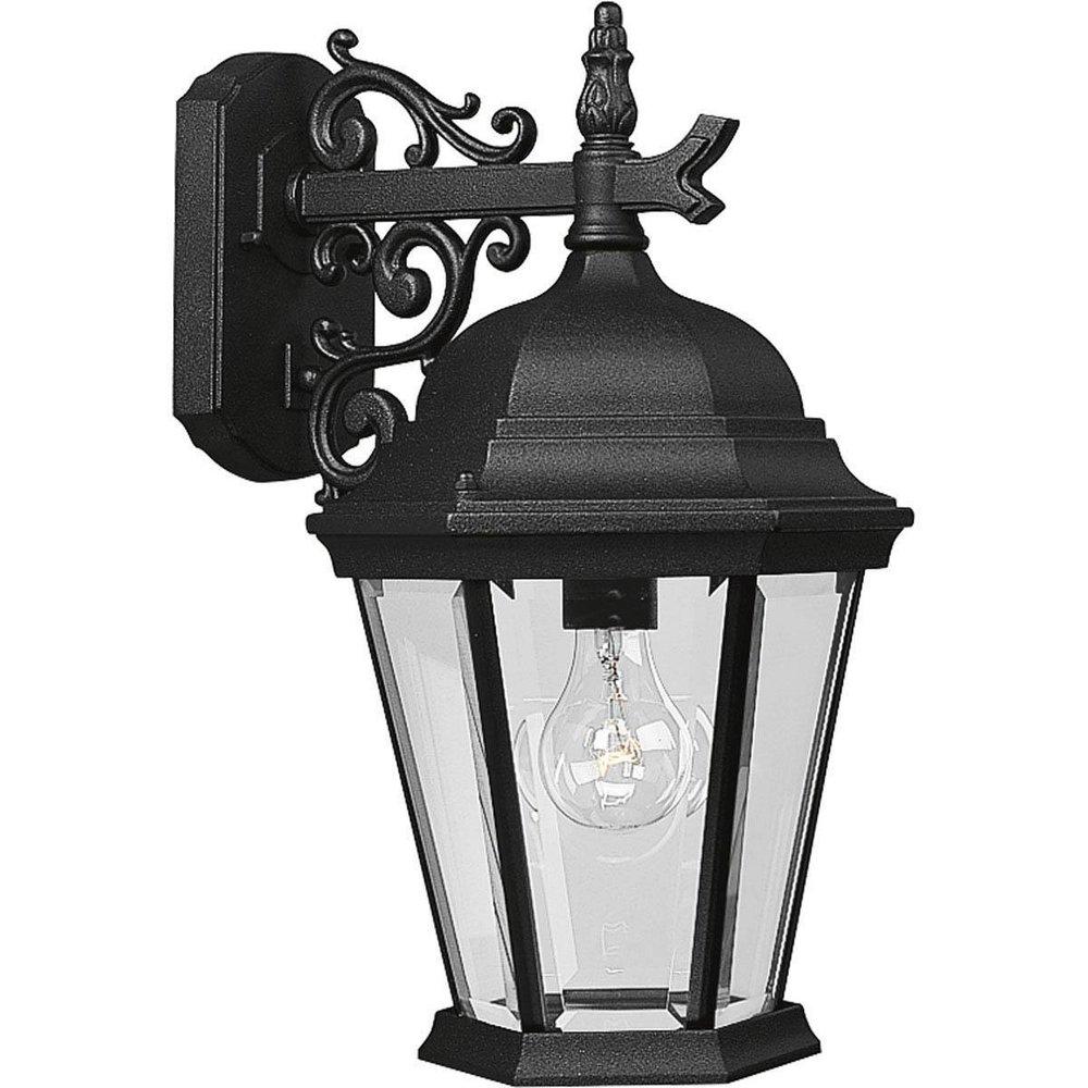 Progress Lighting Textured Black 100W 1-Light Medium E-26 Incandescent Wall Lantern 
