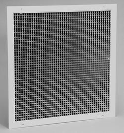 22 in. x 22 in. White Egg Crate Lay-In Return Grille