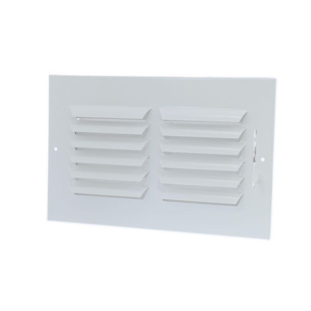 Lima White 6 in. Return Grille White 