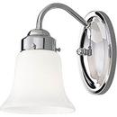 5-1/8 in. 100W 1-Light Bath Light in Polished Chrome