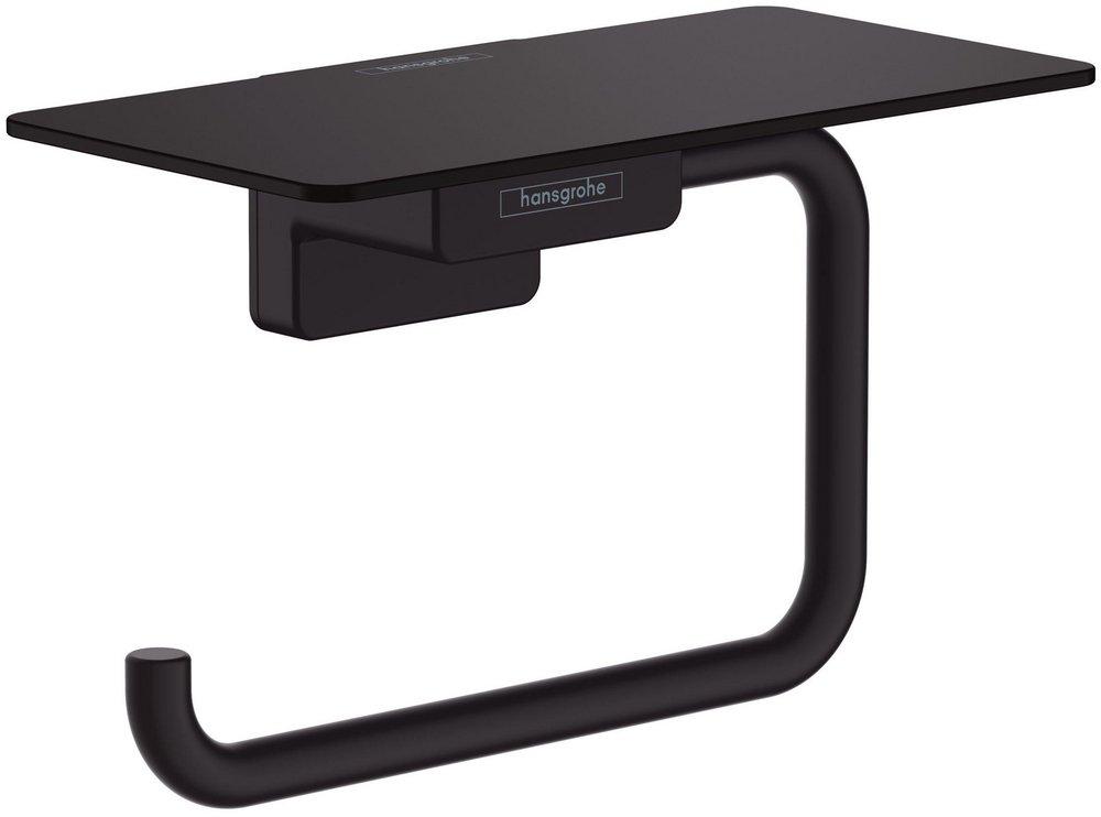 Hansgrohe Matte Black Wall Toilet Tissue Holder 
