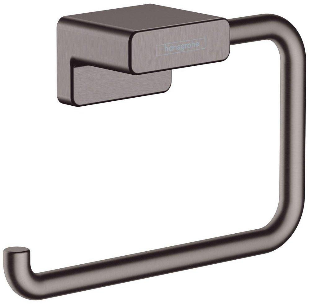 Hansgrohe Brushed Black Chrome Wall Toilet Tissue Holder 