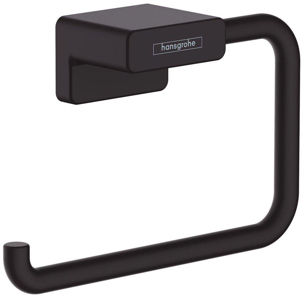 Hansgrohe Matte Black Wall Toilet Tissue Holder 