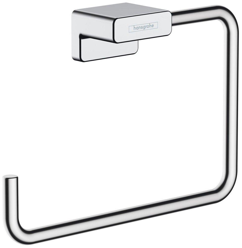 Hansgrohe Chrome Rectangular Open Towel Ring 