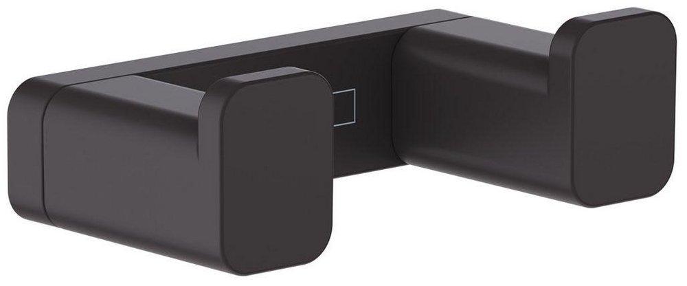 Hansgrohe Matte Black 2-Hook Robe Hook 