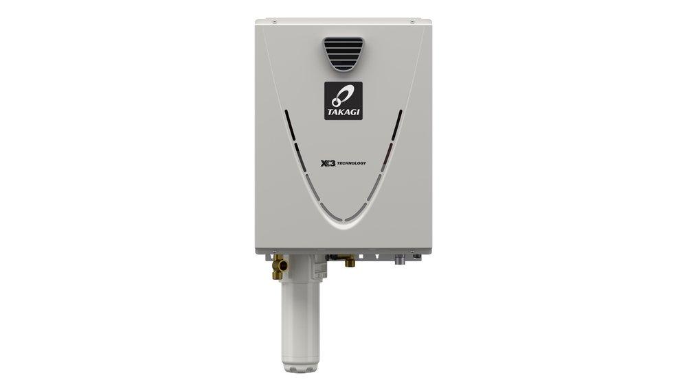 TAKAGI 199 MBH Outdoor Condensing Natural Gas Tankless Water Heater 