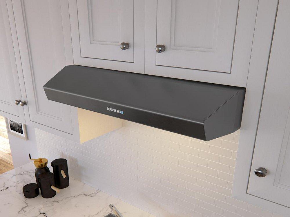 Zephyr Stainless Steel 30 in. 400 cfm Under Cabinet Round Ducted Hood 