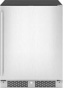 24 in. Single Zone Compact Beverage Cooler in Stainless Steel with Reversible Door & Lock 