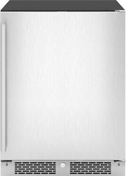 24 in. Single Zone Compact Beverage Cooler in Stainless Steel with Reversible Door & Lock