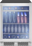 24 in. Single Zone Beverage Cooler in Stainless Steel with Reversible Door & Lock