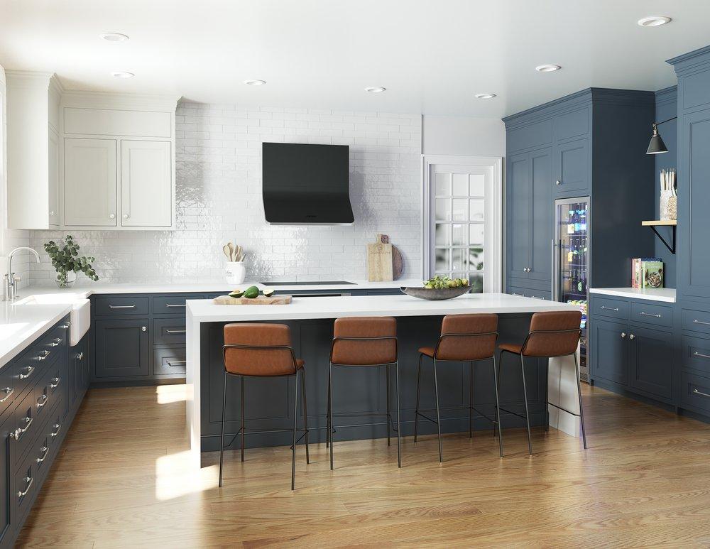 Horizon 90 cm Hood Body Only in Matte Black 