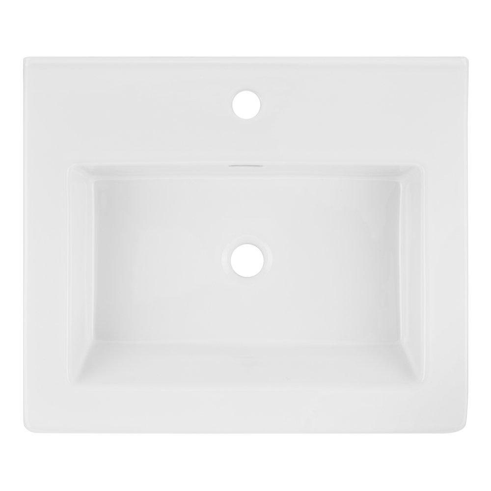 Signature Hardware White Top Mount Bathroom Sink 