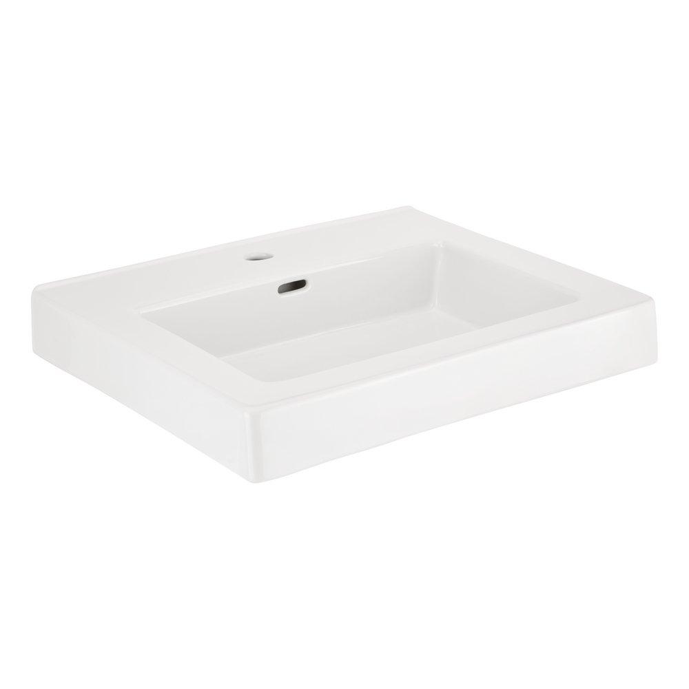 Signature Hardware White Top Mount Bathroom Sink 