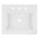 Signature Hardware White Top Mount Bathroom Sink 
