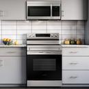 Samsung Stainless Steel 29-7/8 in. 1580W Recirculating Over the Range Microwave 