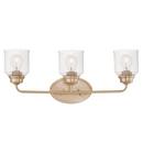 60W 3-Light Medium E-26 Vanity Fixture in Heritage Brass