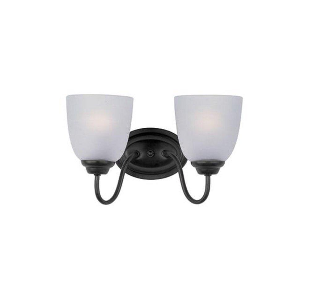 Maxim Lighting&reg; Black 60W 2-Light Medium Vanity Fixture 