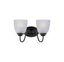 Maxim Lighting&reg; Black 60W 2-Light Medium Vanity Fixture 