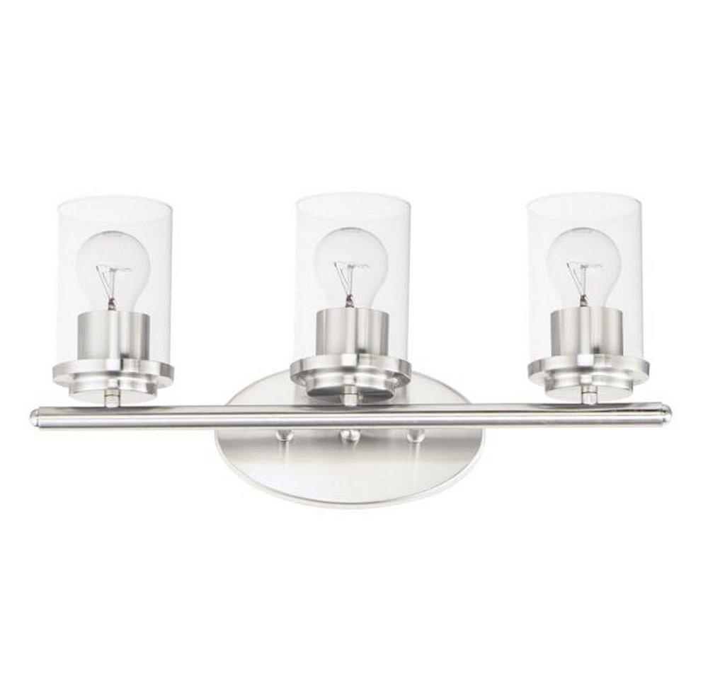 Maxim Lighting&reg; Satin Nickel 60W 3-Light Medium Vanity Fixture 