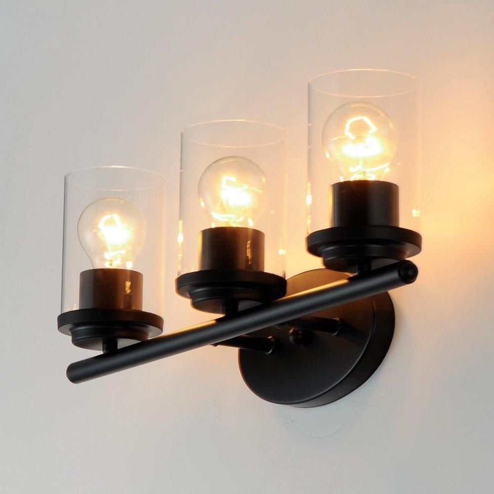 Maxim Lighting&reg; Black 60W 3-Light Medium E-26 Vanity Fixture 