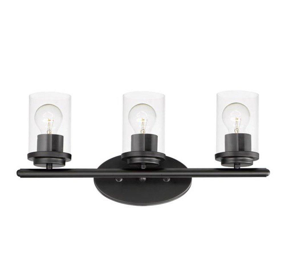 Maxim Lighting&reg; Black 60W 3-Light Medium E-26 Vanity Fixture 