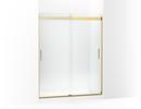 74 x 59-5/8 in. Frameless Sliding Shower Door in Vibrant® Brushed Moderne Brass