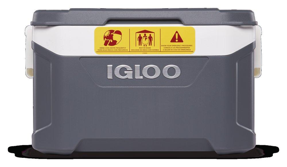 Igloo Products Grey 11-27/32 in. 50 qt Chest Cooler 