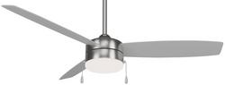 54 in. 3-Blade Indoor/Outdoor Ceiling Fan in Brushed Nickel