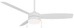 54 in. 3-Blade Indoor/Outdoor Ceiling Fan in Flat White