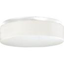 Progress Lighting White 3-1/16 in. 13W 2-Light Compact Fluorescent Ceiling Light with Acrylic Glass 