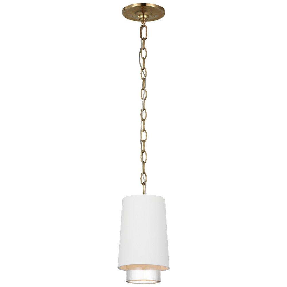 Visual Comfort & Co. Signature Soft Brass 6.5W 1-Light Medium E-26 LED Pendant Light 