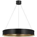 123 x 30 in. 65W LED Modern Chandelier in Bronze