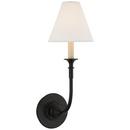1-Light 18-3/4 in. Wall Sconce in Aged Iron