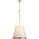 Visual Comfort & Co. Signature Soft Brass 6.5W 6-Light Candelabra E-12 LED Pendant Light 