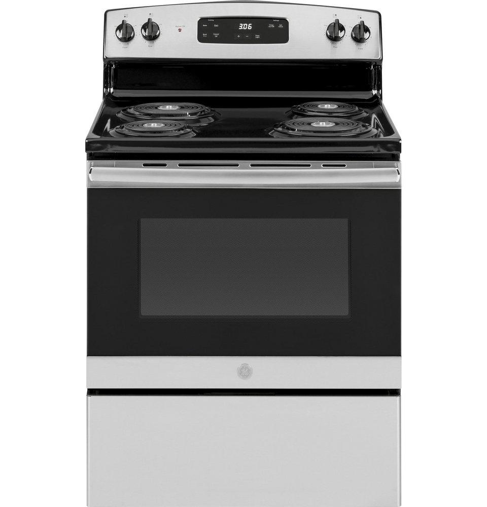 30 in. Electric 4-Burner Coil Freestanding Range in Stainless Steel 