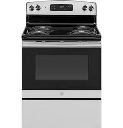 30 in. Electric 4-Burner Coil Freestanding Range in Stainless Steel
