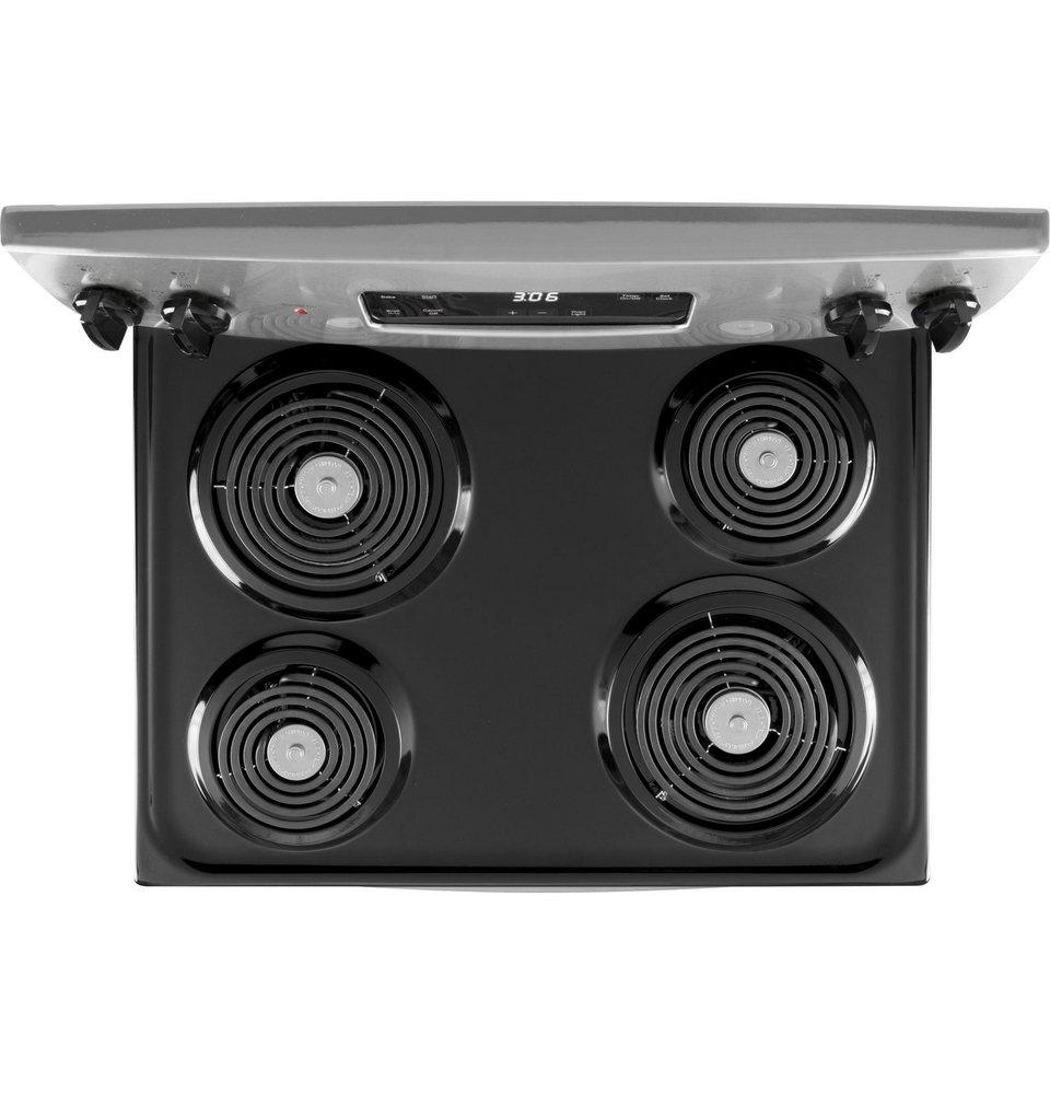30 in. Electric 4-Burner Coil Freestanding Range in Stainless Steel 