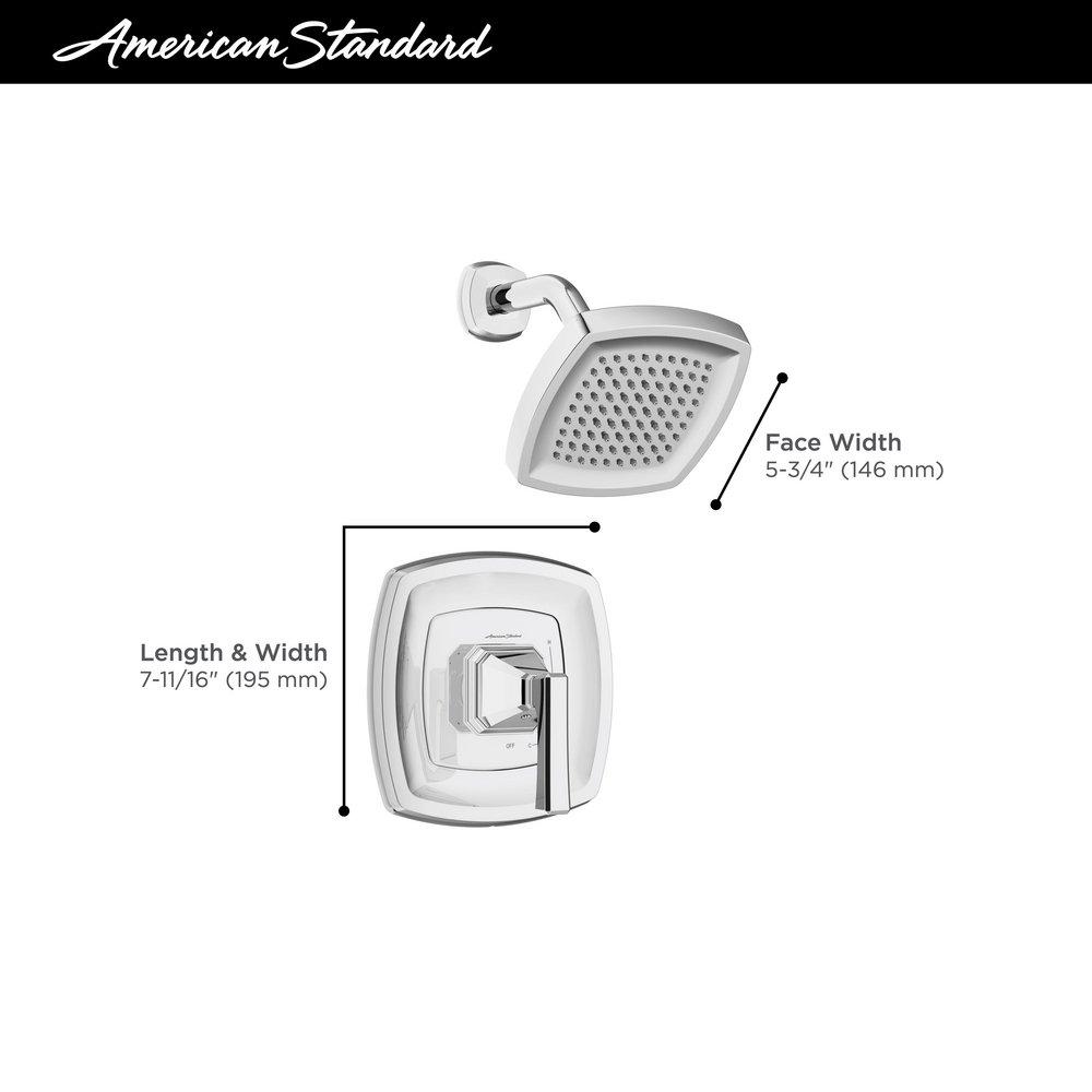 American Standard Brushed Nickel One Handle Single Function Shower Faucet (Trim Only) 